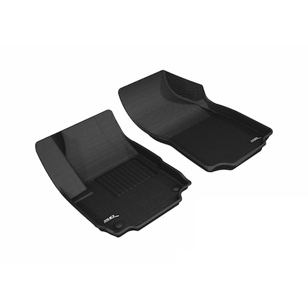 3D Maxpider Kagu First Row Floor Mats for 2018-2019 GMC Terrain - Black L1GM02311509